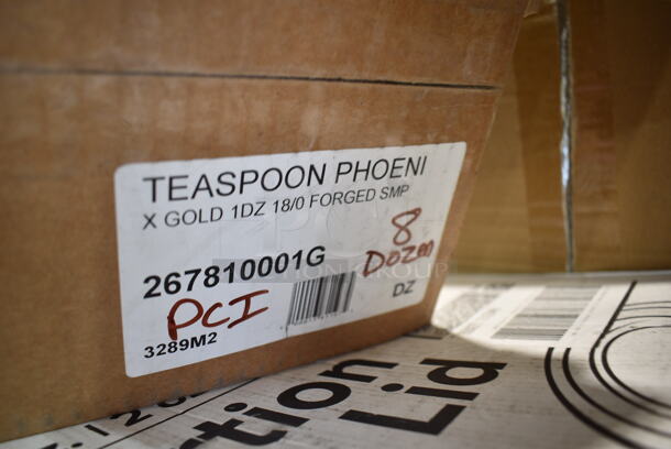PALLET LOT of 30 BRAND NEW Boxes Including Choice 1 oz Portion Cups, Choice 2 oz Portion Cups, 500CC20 Choice Clear PET Customizable Plastic Cold Cup - 20 oz. - 600/Case, 395RP09 EcoChoice Compostable Sugarcane / Bagasse 9" Plate - 500/Case, 127CH64 Choice 64 oz. Clear RPET Hinged Deli Container - 200/Case, 760BB12 Carnival King 12 oz. Clear Plastic Banana Split Boat - 500/Case, 267810001G Acopa Phoenix Gold 6 1/2" 18/0 Stainless Steel Forged Teaspoon - 12/Case, 2 Box Choice PET Plastic Lid for 1.5 to 2.5 oz. Souffle Cup / Portion Cup - 2500/Case, 5002TPJ Lavex 2-Ply 720' Universal Jumbo Toilet Paper Roll with 9" Diameter - 12/Case, 50010C Choice 10 oz. Coffee Print Poly Paper Hot Cup - 1000/Case, 760IC04P Choice 4 oz. Pink Paper Frozen Yogurt / Food Cup - 1000/Case, 2 Box 129MCS12B Choice 12 oz. Black 6" x 4 3/4" x 1 3/4" Rectangular Microwavable Heavy Weight Container with Lid - 150/Case, 127RD16BULK  Choice 16 oz. Customizable Microwavable Translucent Round Deli Container - 500/Case, 3 Box 127SB32COMBO Choice 32 oz. Clear Plastic Salad Bowl with Lid - 150/Case, 500CC32p Clear PET Plastic Cold Cup - 32 oz., 129MCR50B Choice 43 oz. Black Round Microwavable Heavy Weight Container with Lid 9" - 150/Case. 30 Times Your Bid!  - Image 9 of 12