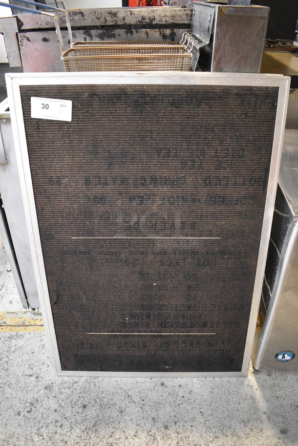 2 Framed Sign Boards. 27x1x39. 2 Times Your Bid! - Image 1 of 4