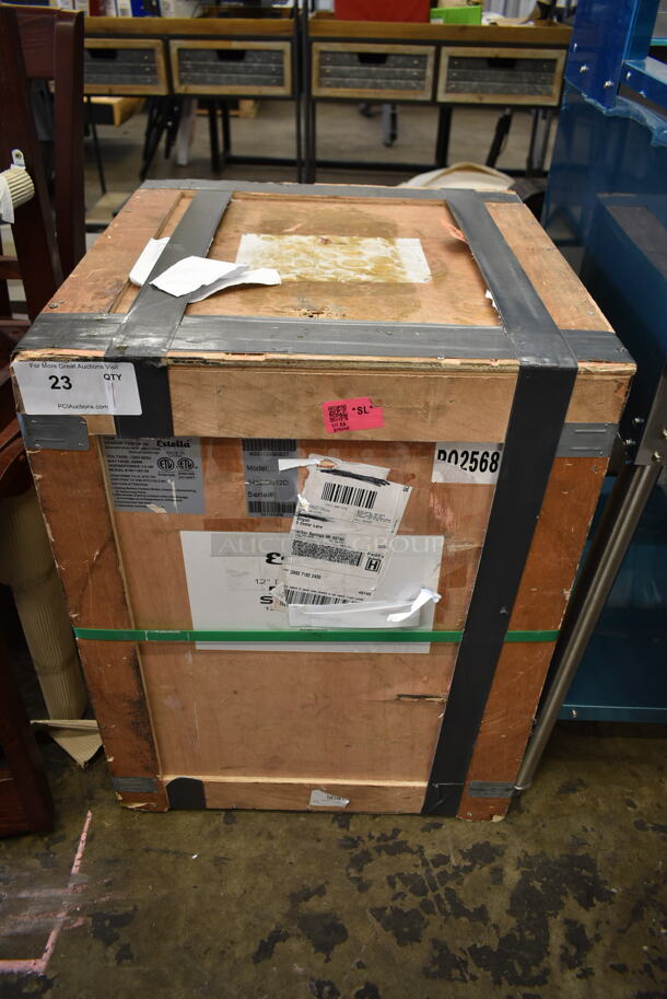 BRAND NEW SCRATCH AND DENT! Estella 348EDS12D Stainless Steel Commercial Countertop 12" Double Pass Dough Sheeter. Stock Picture Used as Gallery. 120 Volts, 1 Phase. Tested and Working! - Image 2 of 10