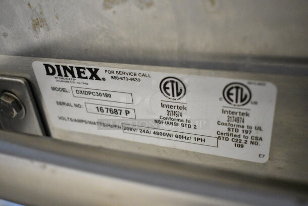 Dinex Carlisle DXIDPC30180 Stainless Steel Commercial Plate Heater on Commercial Casters. 208 Volts, 1 Phase. - Image 9 of 9