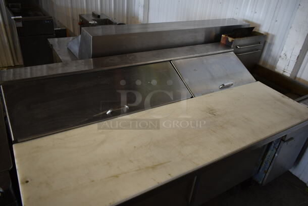 Beverage Air SUR60-16C Stainless Steel Commercial Sandwich Salad Prep Table Bain Marie Mega Top on Commercial Casters. 115 Volts, 1 Phase. Tested and Powers On But Does Not Get Cold - Image 2 of 8