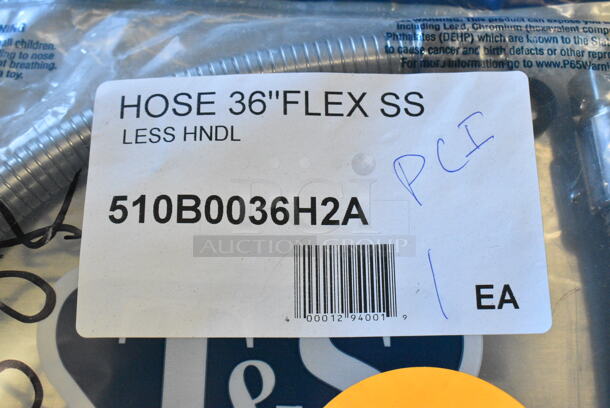 BRAND NEW SCRATCH AND DENT! T&S B-0036-H2A 30 5/8" Stainless Steel Hose - Image 2 of 2