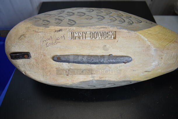 Hand Carved Duck Decoy by Jimmy Bowden - Image 6 of 6