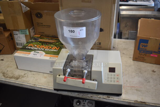 Edhard MK Commercial Countertop Donut Pastry Filler with Hopper. 120 Volt 1 Phase Cannot Test Due To Missing Cord