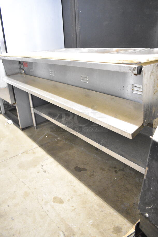 Eagle Stainless Steel Commercial 4 Well Steam Table Frame w/ Under Shelf. Cannot Test Due To Missing Power Cord - Image 2 of 5