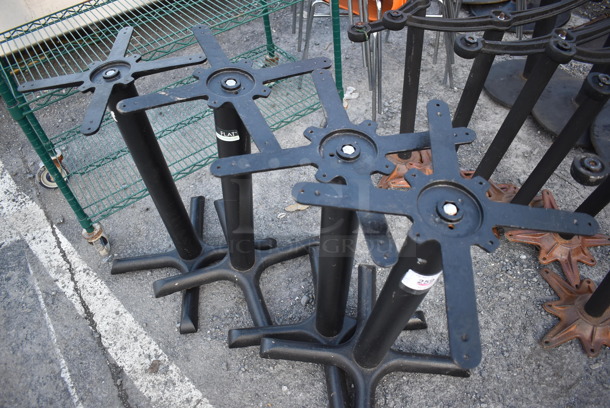 4 Black Metal Table Bases. 22x22x28. 4 Times Your Bid! - Image 3 of 3
