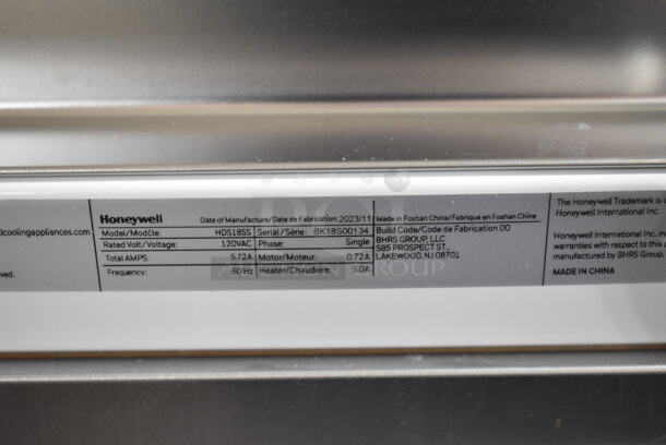 BRAND NEW SCRATCH AND DENT! Honeywell HDS18SS Stainless Steel Undercounter Dishwasher. 120 Volts, 1 Phase. - Image 12 of 12