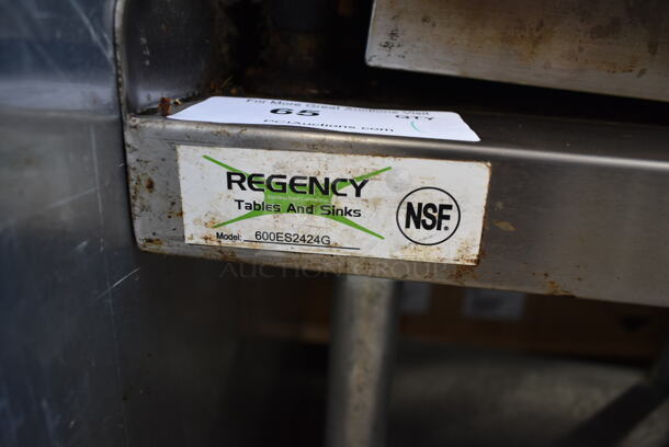 Regency 600ES2424G Stainless Steel Commercial Equipment Stand w/ Under Shelf. - Image 4 of 4