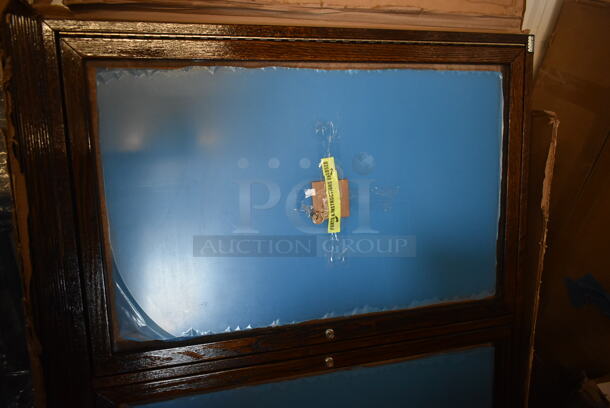 BRAND NEW SCRATCH AND DENT! Aarco Bronze Enclosed Locking Aluminum Indoor / Outdoor Bulletin Board - Image 5 of 6