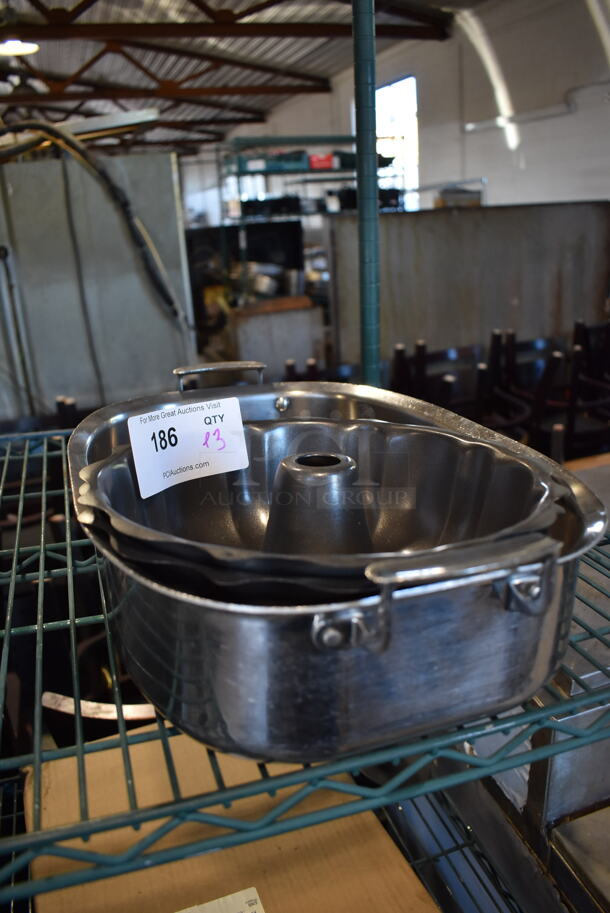ALL ONE MONEY! Lot of 3 Various Metal Baking Pans. Includes 11x17x4 - Image 2 of 3