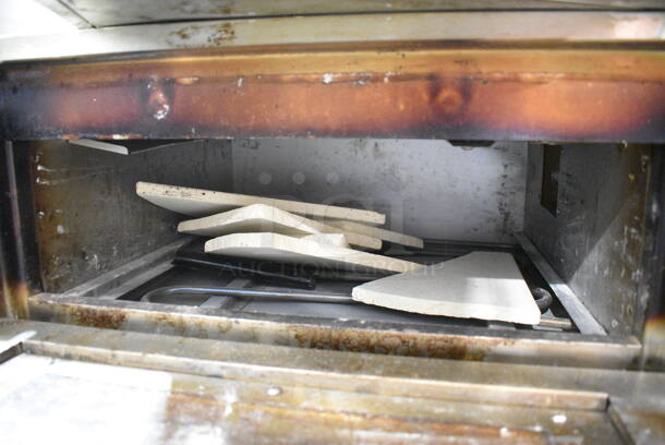2023 Crosson CPO-160 Stainless Steel Commercial Countertop Electric Powered Pizza Oven w/ Broken Cooking Stone. 120 Volts, 1 Phase. Tested and Working! - Image 5 of 6