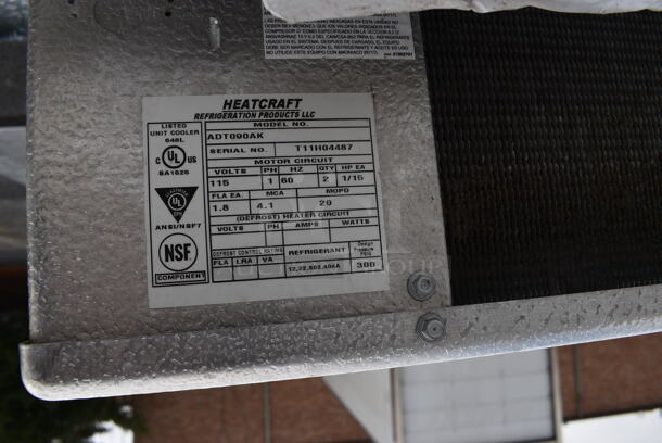 8'x9'x8' Walk In Freezer Box w/ Floor, Bohn Model ADT090AK Condenser and Copeland Compressor. 115 Volts, 1 Phase. Picture of the Unit Before Removal Is Included In the Listing. - Image 8 of 12