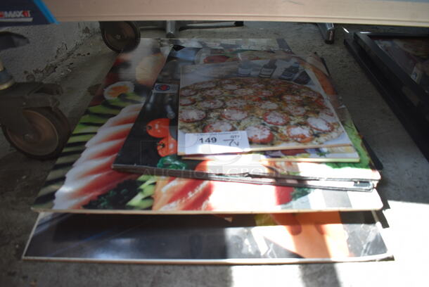 7 Various Signs Including Pizza and Sushi. Includes 20x1x29. 7 Times Your Bid!