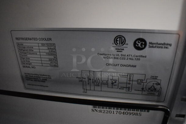 SG Merchandising Solutions SDH-12LCD-R Metal Commercial Single Door Reach In Cooler Merchandiser. 110 Volts, 1 Phase. 23x24x61. Cannot Test Due To Missing Power Switch - Image 5 of 5