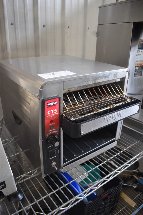Waring CTS1000 Commercial Countertop Conveyor Toaster 120 Volt 1 Phase. Tested and Working!  - Image 3 of 9