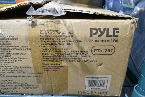 7 IN ORIGINAL BOX! Items Including Pyle PTA42BT Wireless Karaoke Bluetooth Stereo Receiver - 4 Channel Power Amplifier, PTA42BT Audio Amplifier, Pyle PDA69BU Digital Karaoke Amplifier, Keurig K-2500 Coffee Machine, Chefwave Kava Mini Espresso Machine, SereneLife SLGLF130 Smart Indoor Garden. 7 Times Your Bid!  - Image 2 of 10