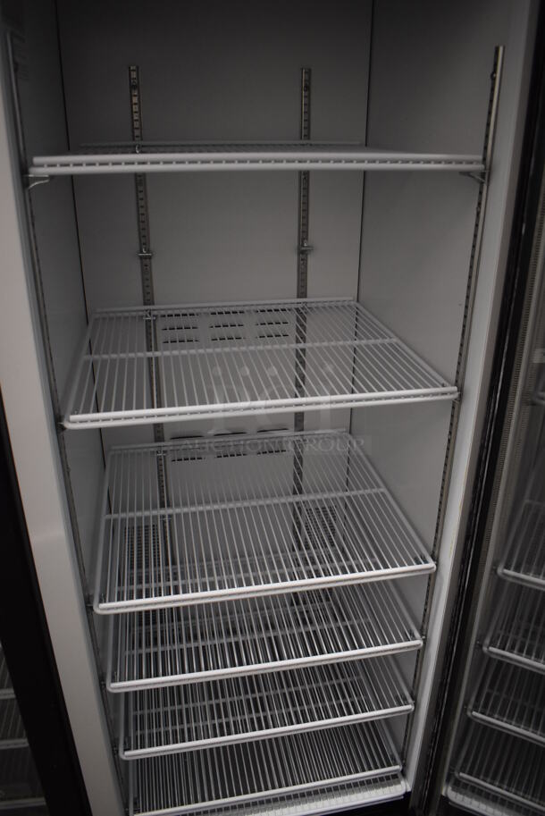 Habco SE18 Metal Commercial Single Door Reach In Cooler Merchandiser w/ Poly Coated Racks. 115 Volts, 1 Phase. 24x24x78. Tested and Working! - Image 3 of 4