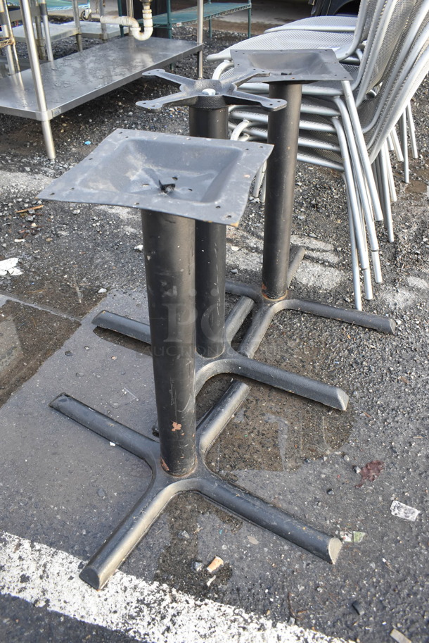 3 Various Black Metal Table Bases. Includes 24x29x28. 3 Times Your Bid! - Image 3 of 4