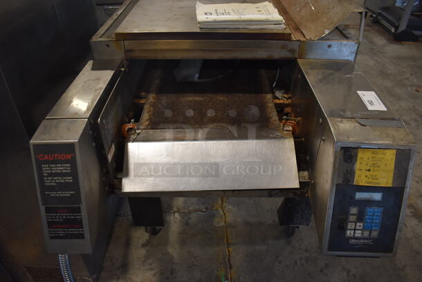 CTX HB4 Stainless Steel Commercial Floor Style Electric Powered Hearth Bake Conveyor Oven on Commercial Casters. Comes w/ Manual. 208 Volts, 3 Phase. 92x38x49 - Image 3 of 9