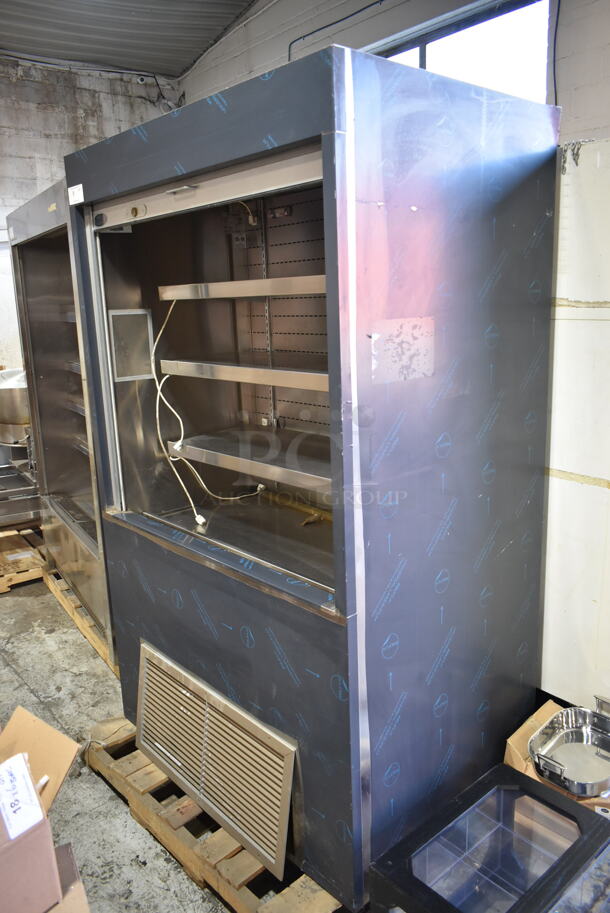 BRAND NEW SCRATCH AND DENT! RPI Industries SCAS48R Stainless Steel Commercial Open Grab N Go Merchandiser. 115/208-230 Volts, 1 Phase.   - Image 2 of 8