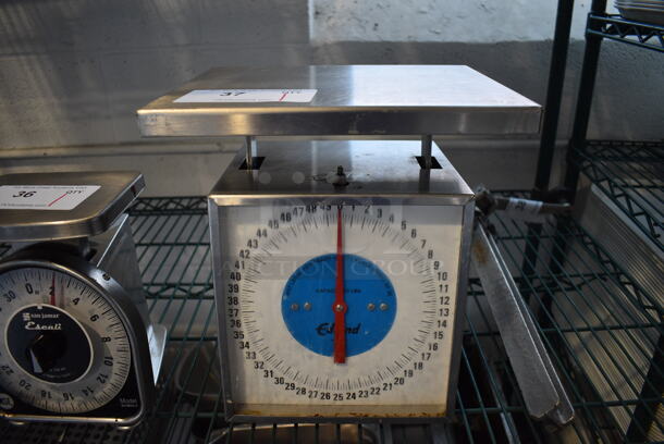 Escali Model RF 50 Metal Countertop Food Portioning Scale. 11x9x11.5