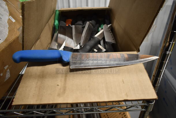 50 SHARPENED Stainless Steel Knives Including Chef Knives. 50 Times Your Bid! - Image 4 of 4