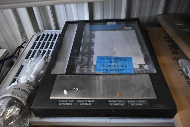 ALL ONE MONEY! Tier Lot of Various Items Including Vollrath 6414215 Jacob's Pride 14" Heavy-Duty Perforated Basting Spoon with White Ergo Grip Handle, Metal Knob, FBD Slushie Machine Panel, Regency 460EGP34 34" NSF Green Epoxy Post, Pot Rack Hooks, Choice 8 1/2" Black Disposable Plastic Serving Spoon - 72/Case, 5014046XXH Lavex Pro 45 Gallon 3 Mil 40" x 46" Low Density Heavy-Duty Industrial Contractor Black Trash Bag / Can Liner - 50/Case. - Image 7 of 12
