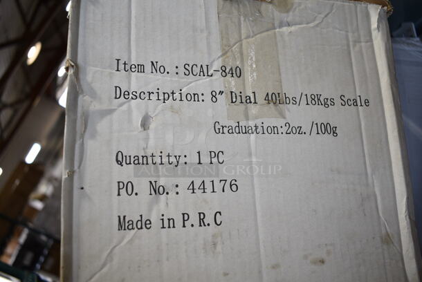 BRAND NEW IN BOX! Winco SCAL-840 40-Pound/18.18kg Scale with 8-Inch Dial, Medium - Image 4 of 4