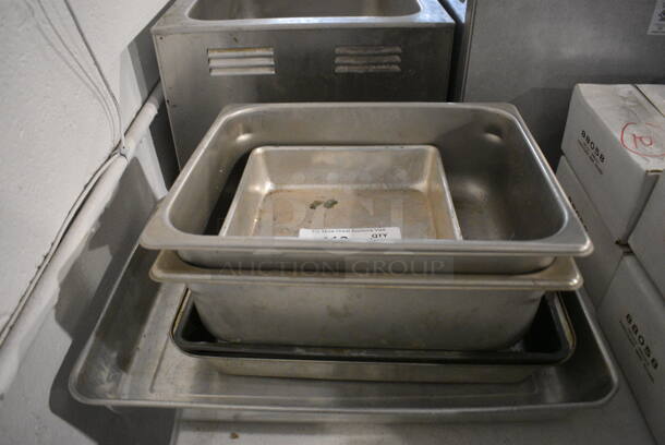 6 Various Metal Pans. Includes 1/2x4. 6 Times Your Bid! - Image 1 of 2