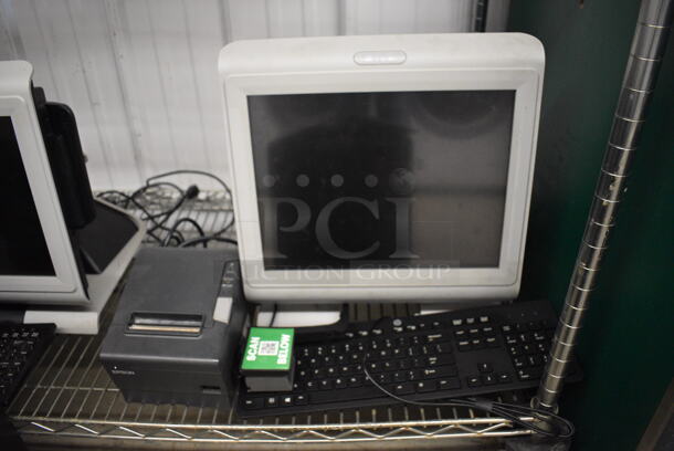 PAR 15" Computer Monitor, Epson Model M244A Receipt Printer and Keyboard! - Image 1 of 5