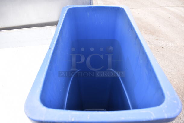 4 Poly Slim Jim Trash Cans. 11x20x30. 4 Times Your Bid! - Image 5 of 5