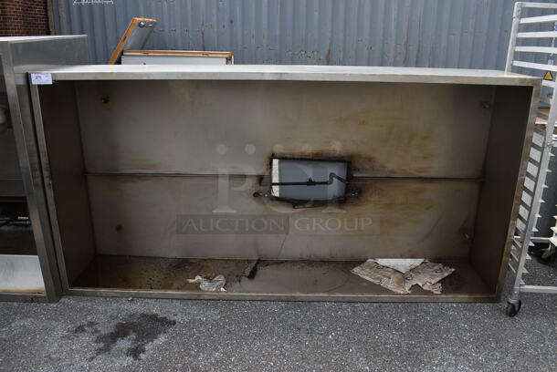 8' Stainless Steel Commercial Steam Hood. 96x48x19