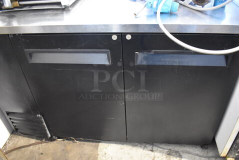 Turbo Air TBB-2SB Stainless Steel Commercial 2 Door Undercounter Cooler. 110-120 Volts, 1 Phase. 59x27.5x37. Tested and Powers On But Does Not Get Cold