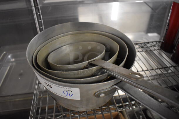 4 Various Metal Sauce Pans. Includes 17.5x10x6. 4 Times Your Bid! - Image 2 of 3