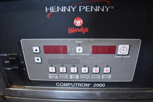 LATE MODEL! Henny Penny 600C Stainless Steel Commercial Floor Style Natural Gas Powered Pressure Fryer on Commercial Casters. 18x39x48 - Image 10 of 10