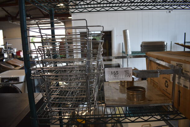 10 Various Metal Chafing Dish Frames. Includes 23x13x9. 10 Times Your Bid!