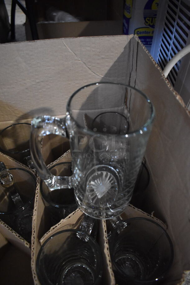 2 Boxes of BRAND NEW Glasses; 10 Large Glass Mugs and 12 Bradford Cooler Glasses. 5.5x3.5x7, 3x3x6. 2 Times Your Bid! - Image 4 of 10