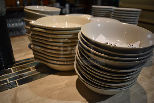 ALL ONE MONEY! Lot of 28 Ceramic Dishes Including Bowls and Single Serving Casserole Dishes. Includes 6x6x2. (bar) - Image 2 of 4