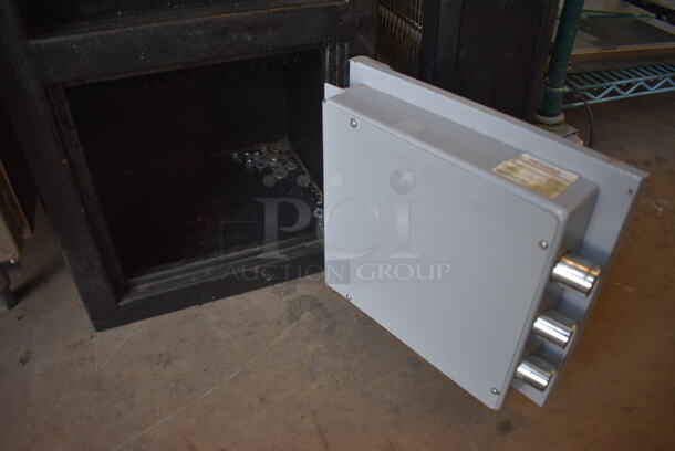 Black and Gray Metal Single Compartment Drop Safe. Comes w/ Combination! 14x15x20 - Image 4 of 6