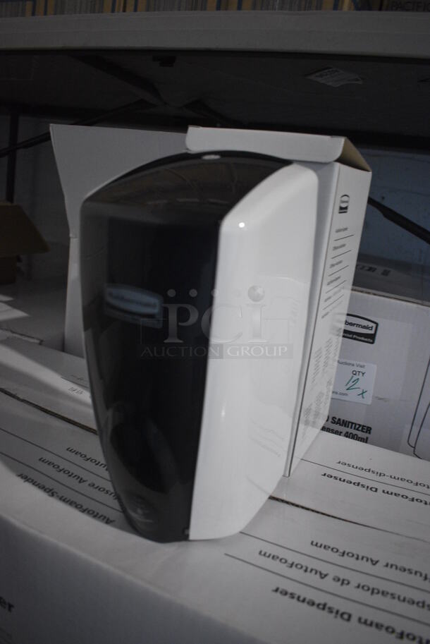 10 BRAND NEW IN BOX! Rubbermaid Poly Wall Mount AutoFoam Dispenser. 5.5x5.5x11. 10 Times Your Bid! - Image 2 of 7