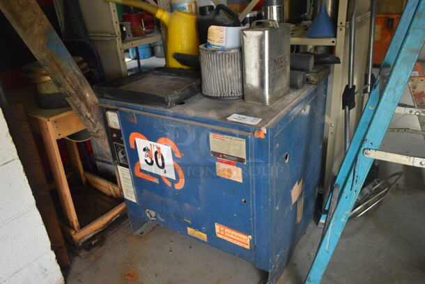 Hertner 3TF12-680 Blue Metal Floor Style Forklift Battery Charger. 220/440 Volts, 3 Phase. BUYER MUST REMOVE. - Image 2 of 4