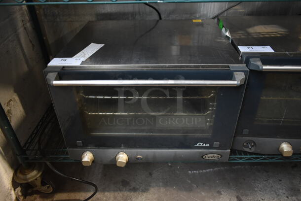2012 Cadco XAF013 Lisa Stainless Steel Commercial Countertop Electric Powered Convection Oven. 120 Volts, 1 Phase. Tested and Working!