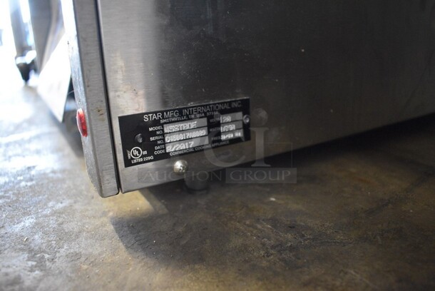 2017 Star Model 45STBDE Stainless Steel Commercial Countertop Hot Dog Roller Grill w/ Bun Storage Bin. 120 Volts, 1 Phase. 24x28.5x12. Tested and Gets Warm But Rollers Do Not Move - Image 4 of 5