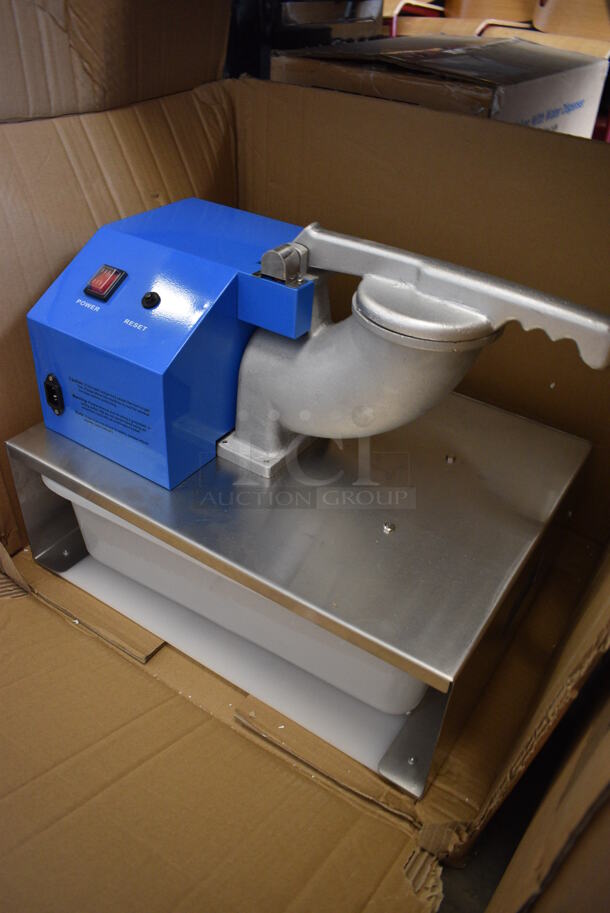 BRAND NEW IN BOX! Carnival King Model 382SCM350R Metal Commercial Countertop Snow Cone Ice Crusher Machine. 120 Volts, 1 Phase. 22x16x15.5 - Image 2 of 7
