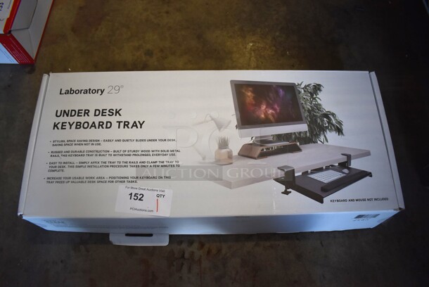 BRAND NEW IN BOX! Laboratory 29 Under Desk Keyboard Tray - Image 1 of 5