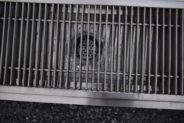 BRAND NEW SCRATCH AND DENT! Regency 600FT1272SS 12" x 72" 14-Gauge Stainless Steel Floor Trough with Grate - Image 5 of 5