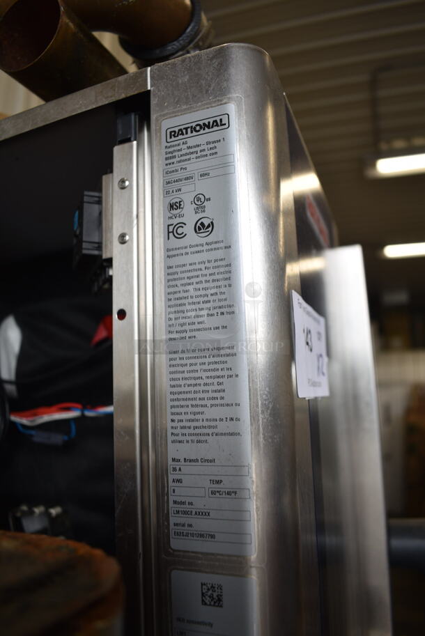 2021 Rational LM100CE.AXXXX/LM100EE.AXXXX Stainless Steel Commercial Electric Powered iCombi Pro Combi Convection Oven. 440/480 Volts. 2 Times Your Bid! - Image 8 of 9