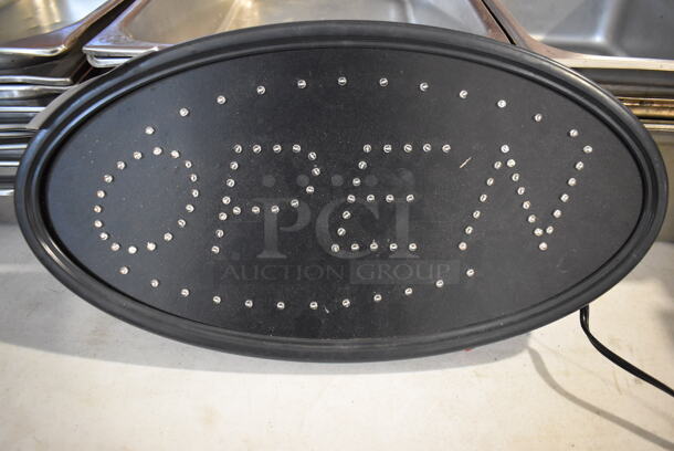 Open Light Up Sign. 19x10x1. Tested and Does Not Power On - Image 1 of 5