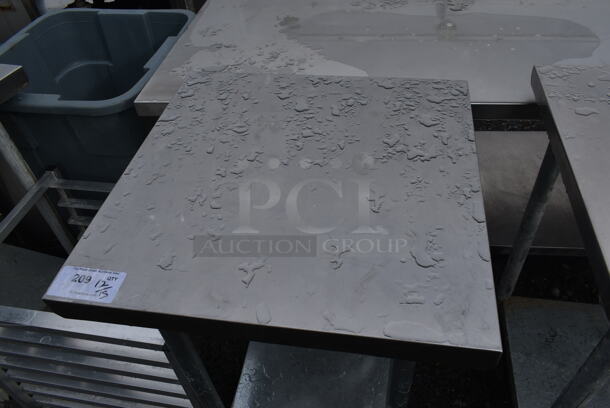 Stainless Steel Commercial Table w/ Under Shelf on Commercial Casters. - Image 2 of 4