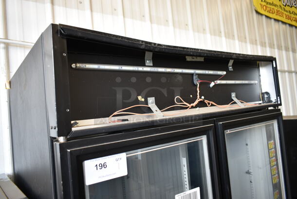 2015 True GDM-35F-LD Metal Commercial 2 Door Reach In Freezer Merchandiser w/ Poly Coated Racks. 115 Volts, 1 Phase. Tested and Powers On But Does Not Get Cold - Image 2 of 5